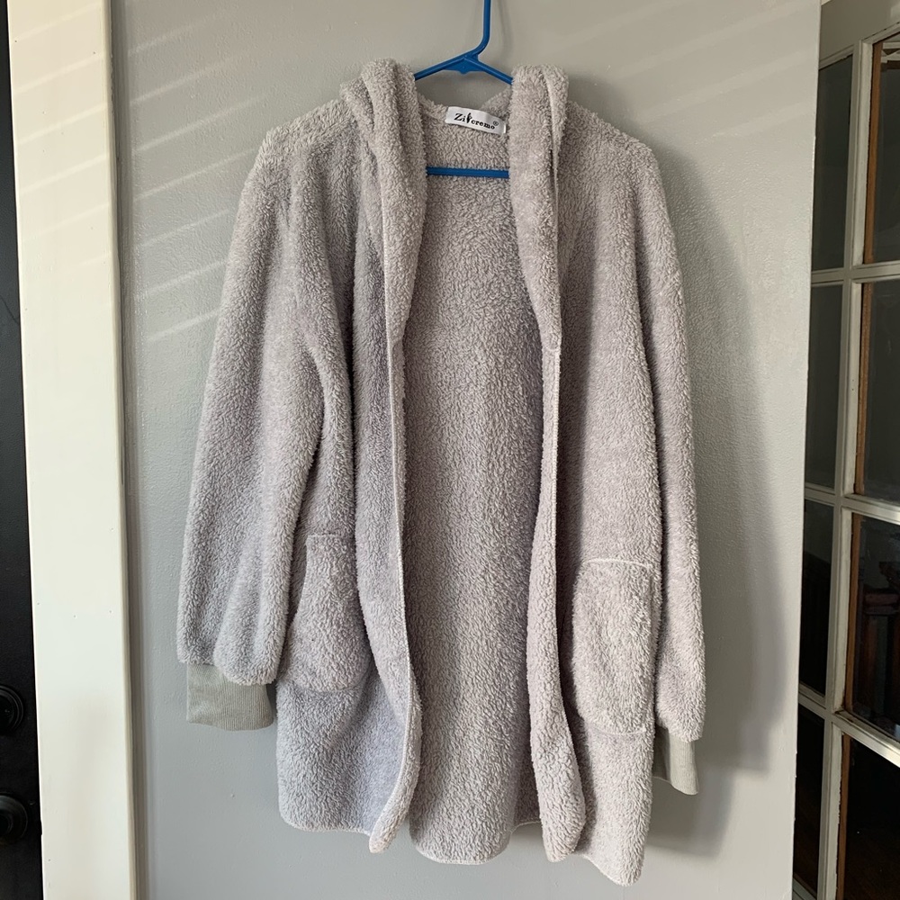 Faux Sherpa Cardigan